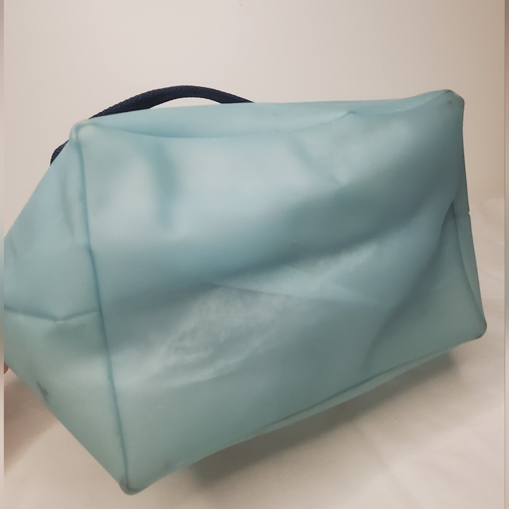 7 for All Mankind Bag - small jelly handbag with blue writing - Picture 7 of 12